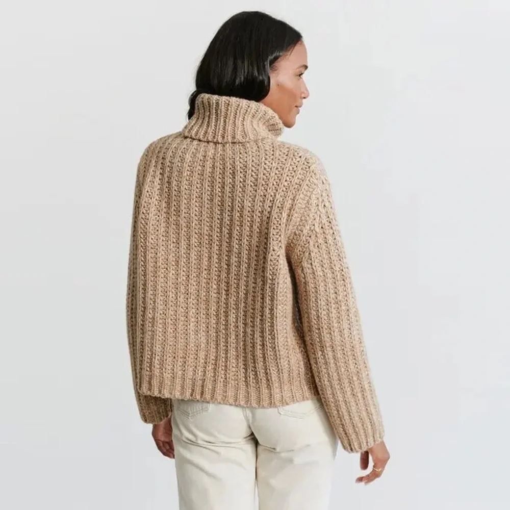 Jenni Kayne - Hudson Turtleneck - Camel Marl